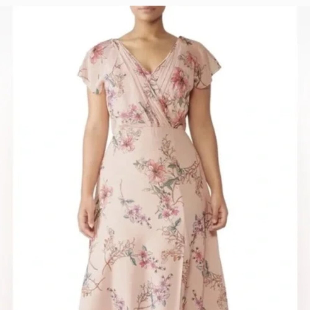 Monique Lhuillier Bridesmaid Floral Gwen Gown Size 10